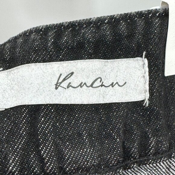 KanCan Black High Rise Distressed Denim Shorts Womens Size S - Picture 6 of 10